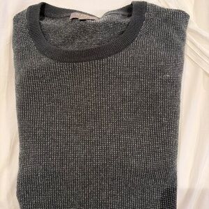 N.Peal MEN'S OXFORD ROUND NECK CASHMERE SWEATER